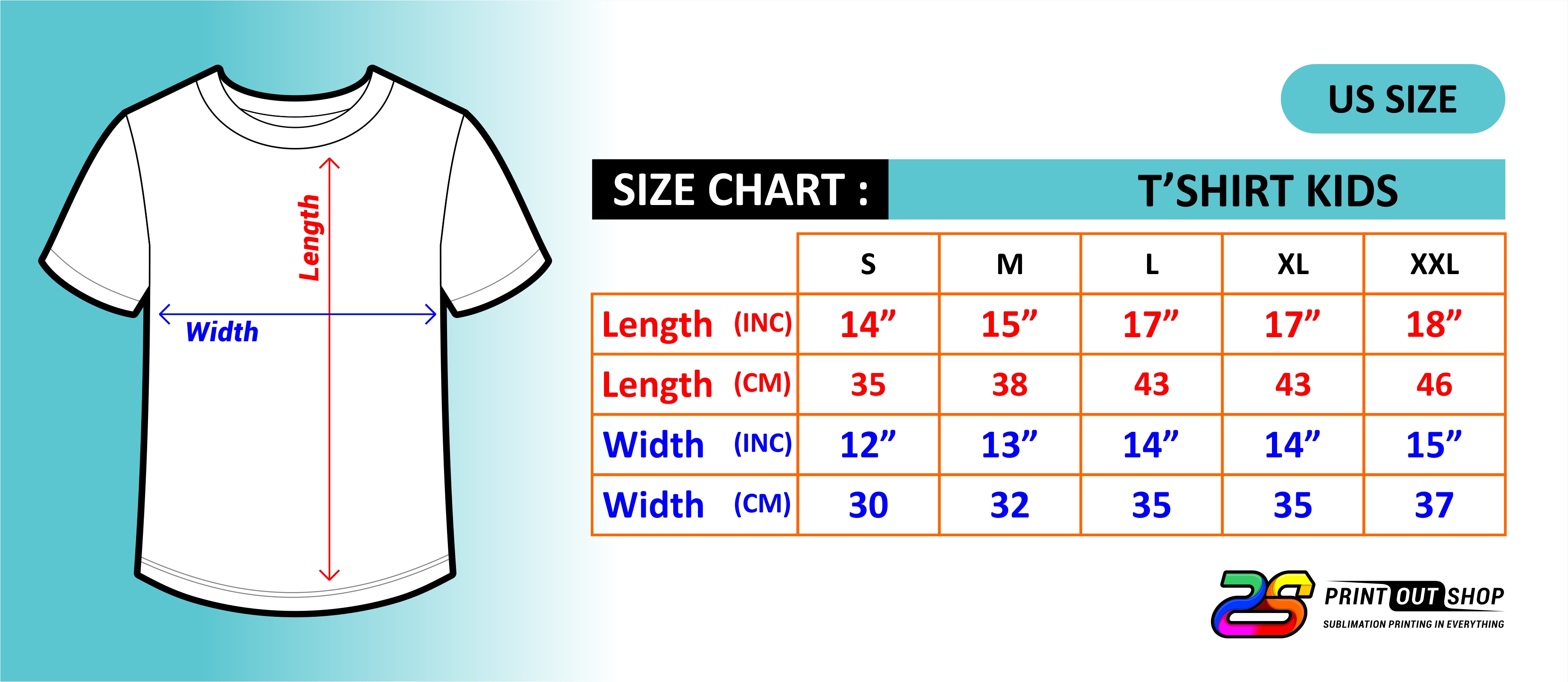 T-Shirt Design Size Template